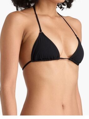 Zimmermann Black Triangle String Bikini Top and bottom